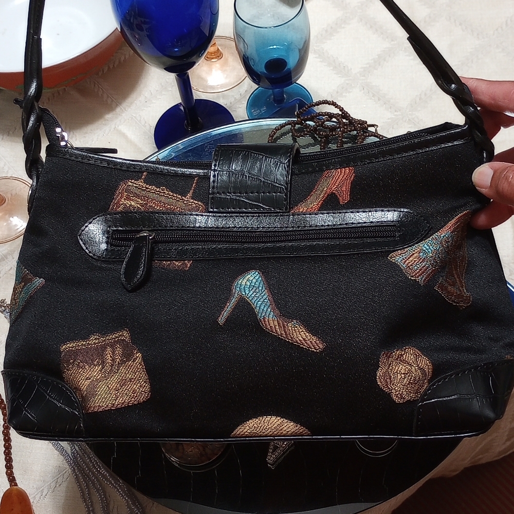 Vintage Embellished Fabric Handbag - Picture 11 of 17